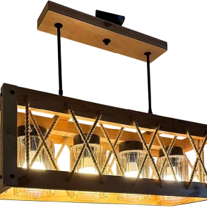 2'li Hasırlı Sıralı Avize – Aşağı Bakan